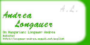 andrea longauer business card